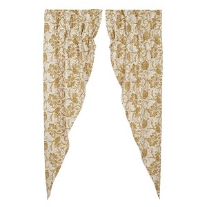 Dorset Gold Floral Prairie Long Panel Set of 2 84x36x18 - 1 of 4