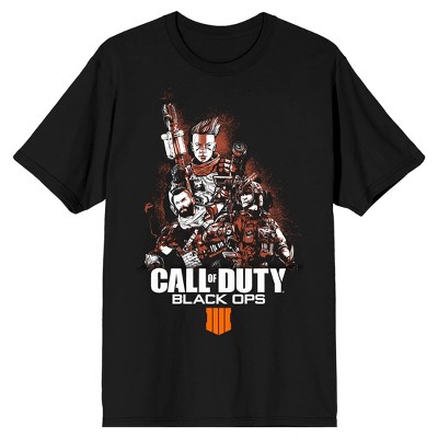 Call of Duty Video Game Black Ops 4 Men's Black Short Sleeve Tee
