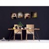 Red Wine Cups Modern Kitchen Wall Decor 4 Panels Abstract Canvas Art Contemporary Vintage Paintings on Canvas Home Dinning Room - 2 of 4