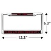 Clark Atlanta University Full Size Standard License Plate Metal Frame - 4 of 4