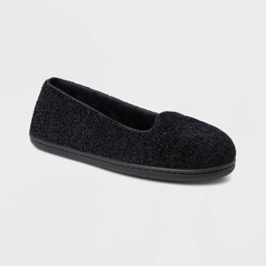 Dearfoams Women's Rebecca Chenille Closed-Back Slippers - 1 of 4