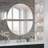 Beautyolove Half Circle Aluminum Alloy Framed Decorative Wall Mirror (2-Pieces) - 2 of 4