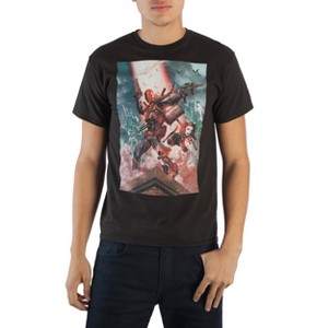 Deathstroke and Harley Quinn Men's T-shirt Tee Shirt - 1 of 3