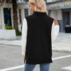 Oversized Sweater Vest for Women V Neck Sleeveless Solid Color Loose Pullover Sweater - 2 of 4