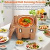 Food Insulated Bucket 20L with Directional Casters, Spoon Included, Base Support, Durable Stainless Steel Lining - 4 of 4