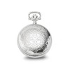 Black Bow Jewelry Charles Hubert Polished Chrome-finish Floral Design Pocket Watch 44mm - 2 of 4