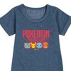 - Pokémon - Retro Pokémon Graphic Short Sleeve Fleece Dress - 2 of 4