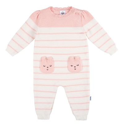 Gerber Baby Girls' Romper - Bear - 6-9 Months : Target