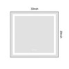 ChicFurnit Bathroom Vanity Mirror with Aluminum Frame and Adjustable Light for Modern Bathrooms, Gray, 36"*34.5"*4" - 3 of 4
