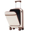 Whisen 3-Piece ABS Luggage Set Including Front Opening 20” & 24” Suitcases with USB, TSA Lock and Duffel Bag - 4 of 4