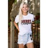 Xmas Holiday Plaid Merry Christmas Graphic T Shirt Men or Women Brisco Brands - 4 of 4