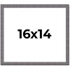 PosterPalooza | Textured Grey Picture Frame - UV Acrylic, Backing Board, Hanging Hardware Included - 2 of 4
