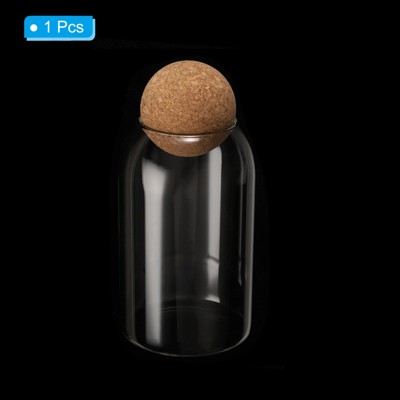 Unique Bargains Kitchen Food Glass Storage Container with Ball Cork 10x9cm — фото 3