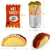 Prime Pets Plush Dog Toys Set, 3 Pack, Crinkle Squeaky Dog Toys, Food Shaped Pet Toys for Small Medium Large Dogs - 2 of 4