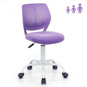 Infans Kids Desk Chair Ergonomic Swivel Children Mesh Study Height Adjustable Purple - 1 of 4