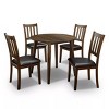 NicBex Round Dining Table Set for 2 Transitional Solid Wood Round Dining Table with 2 Chairs for Kitchen - 4 of 4
