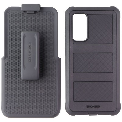 Encased Falcon Shield Case & Holster for Samsung Galaxy S20 FE - Black