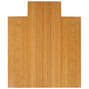 44"x52" Deluxe Chair Floor Mat with Lip Natural/Bamboo - Anji Mountain: Felt Backing, Indoor Use, Spot Clean - 1 of 4