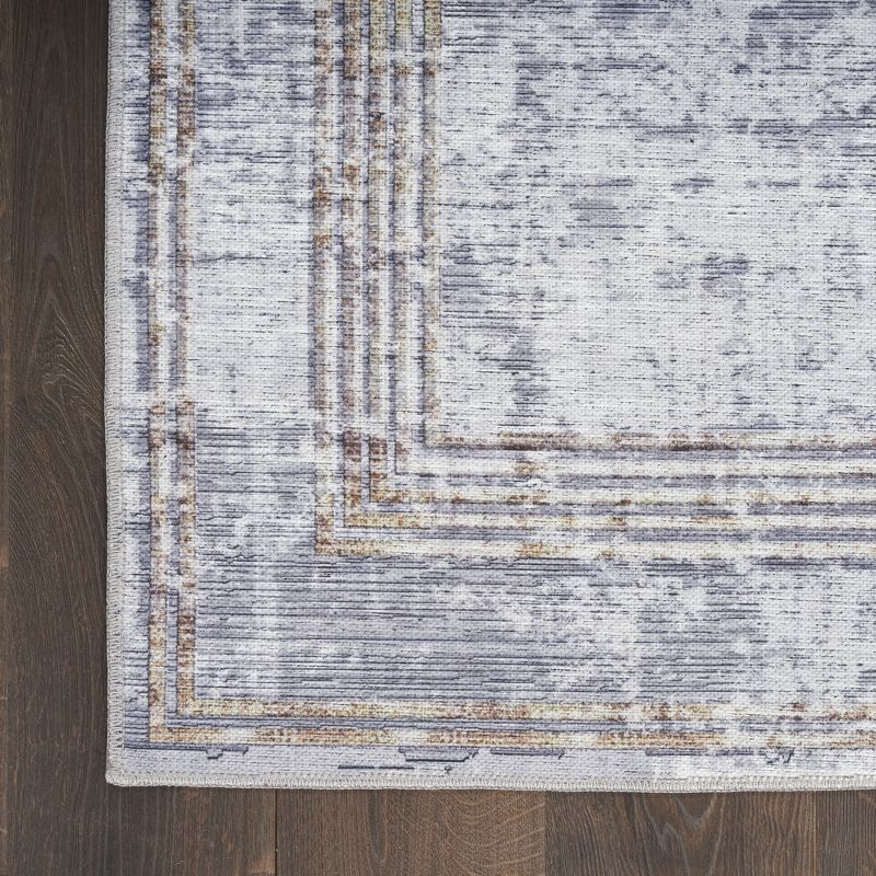 Inspire Me! Home Décor Daydream Distressed Double Border Non-Skid Washable Area Rug, 4 of 9