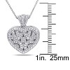 EVERLY JEWELRY | Sterling Silver Diamond Heart Locket Pendant with Chain - 3 of 4