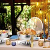 Chafing Dishes for Buffet, 5 QT Buffet Servers and Warmers Set of 2/4, Round Chafing Dishes with Glass Lid, Stainless Steel Food Warmers - 3 of 4