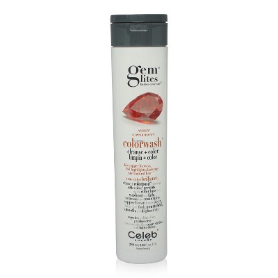 Celeb Luxury Gemlites Amber Colorwash Shampoo 8.25 oz