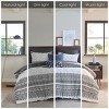 Gulches Full/Queen 3 Piece Cotton Duvet Cover Set with Chenille Tufting - 4 of 4