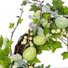 22" Artificial Floral Spring Wreath with Ivy and Pastel Eggs - National Tree Company - 3 of 3