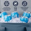 CleverMade Tahoe 18 Cans Collapsible Soft Sided Cooler - Teal Blue - 4 of 4