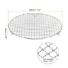 Unique Bargains Stainless Steel Round Cross Wire Barbecue Grill with Legs - 2 of 4