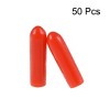 Unique Bargains Rubber Vinyl Round Tube Bolt Thread Protectors End Caps Cover Red 50 Pcs - 2 of 4