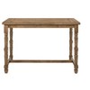36" H Counter Height Table, Weathered Oak Finish, Rubber Wood Construction, 2 Storage Drawers-- Frevyn - 3 of 4