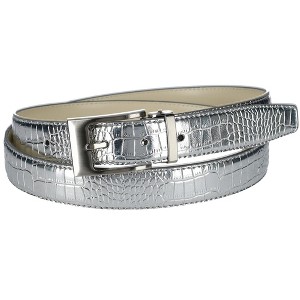 CTM Leather Croc Print Belt - 1 of 4