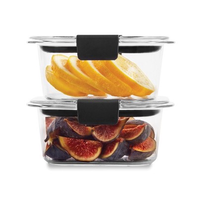 Rubbermaid 1.3 cup 2pk Brillance Food Storage Container