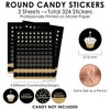 Big Dot of Happiness Adult Happy Birthday - Gold - Birthday Party Small Round Candy Stickers - Party Favor Labels - 324 Count - 3 of 4