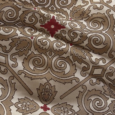 California King Red Jacquard 7-Piece Comforter Set