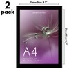 Americanflat A4 Picture Frame - Set of 2 Black 8.3x11.7 Frame with Engineered Wood and Shatter-Resistant Glass for Tabletop and Wall Display - 2 of 4