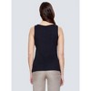 Women's SQUARE NECKLINE TANK TOP - BLACK TAPE - 2 of 3