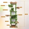 KTMBDW Cat Tree for Large Cats Adult, 68" Cat Tower with 2 Door Condo House, Cat Shelves with Scratching Posts and Large Top Perch - 3 of 4