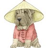 Junior's Design By Humans Shar pei By Barruf T-Shirt - 2 of 3