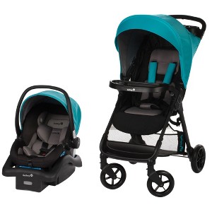 Safety 1st Smooth Ride Travel System with Infant Car Seat, Blue Blue