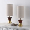 Trea 20" Table Lamp (Set of 2) - TBL4635 - Brass/Dark Walnut - Safavieh - 4 of 4