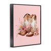 Stupell Industries Floral Pink Cowgirl Boots Framed Giclee Art - 2 of 4