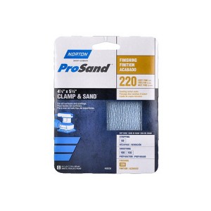 Norton ProSand 5-1/2 in. L X 4-1/2 in. W 220 Grit Aluminum Oxide Sanding Sheet 6 pk - 1 of 1