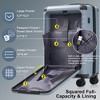 5 PCS Expandable Luggage Set, Hardside Spinner Suitcase with USB Port, Cup Holder, Duffel Bag, Tolietry Bag and TSA Lock - ModernLuxe - 4 of 4