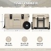 Hooure 26 in. Cooler with Wheels, Ice Chests Portable Camping Cooler Holds Ice up to 6 Days, Leak-Proof Outdoor Insulated Cooler with Handle - 2 of 4