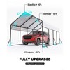 13x21x10 FT Metal Carport with Reinforced Frame, Galvanized Steel Roof & Enhanced Base Heavy Duty Car Ports for All-Weather Car Garage Shelter for Car - 2 of 4