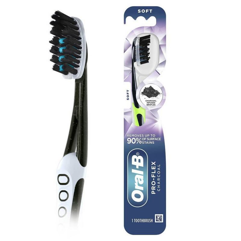 Oral-B Pro-Flex Charcoal Manual Toothbrush - Soft, 1 of 11