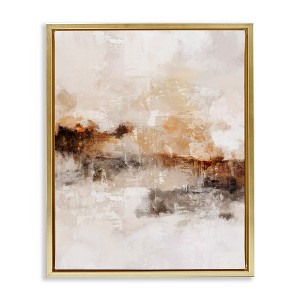 Stupell Industries Beige & Brown Abstract, 17" x 21" - 1 of 4
