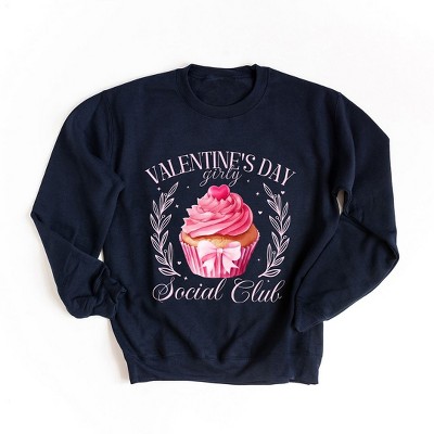 Simply Sage Market Women's Graphic Sweatshirt Coquette Valentine Cupcake